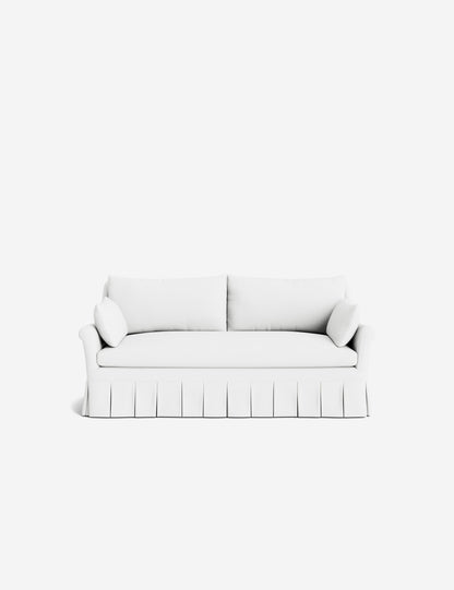 Portola Rolled Arm Luxe Depth Pleated Sofa