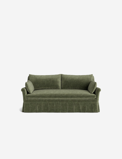 Portola Rolled Arm Luxe Depth Pleated Sofa