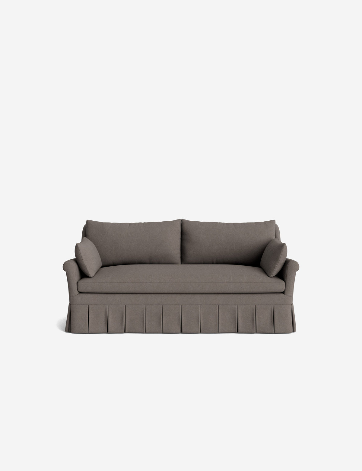 Portola Rolled Arm Luxe Depth Pleated Sofa