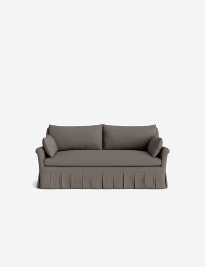 Portola Rolled Arm Luxe Depth Pleated Sofa