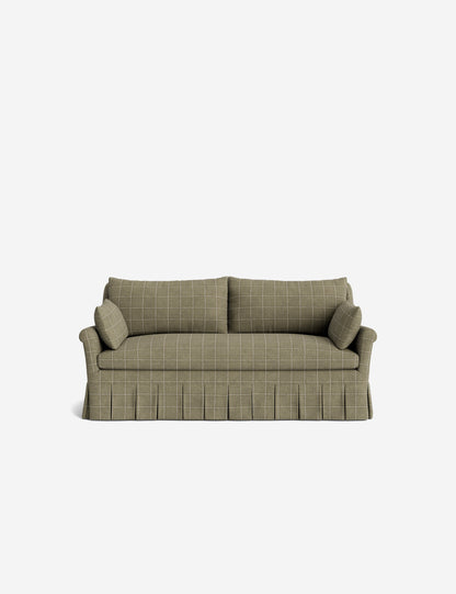 Portola Rolled Arm Luxe Depth Pleated Sofa