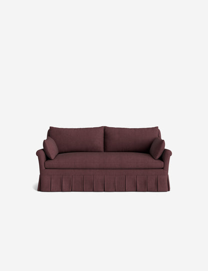 Portola Rolled Arm Luxe Depth Pleated Sofa
