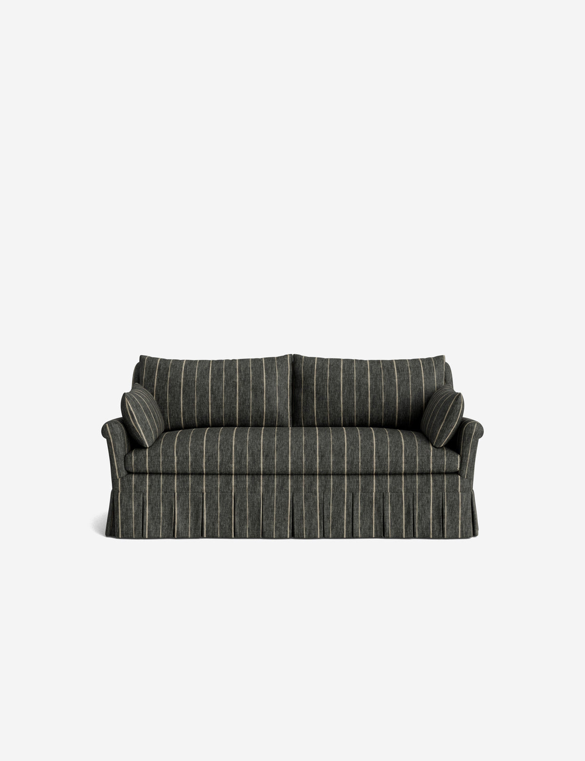 Portola Rolled Arm Luxe Depth Pleated Sofa