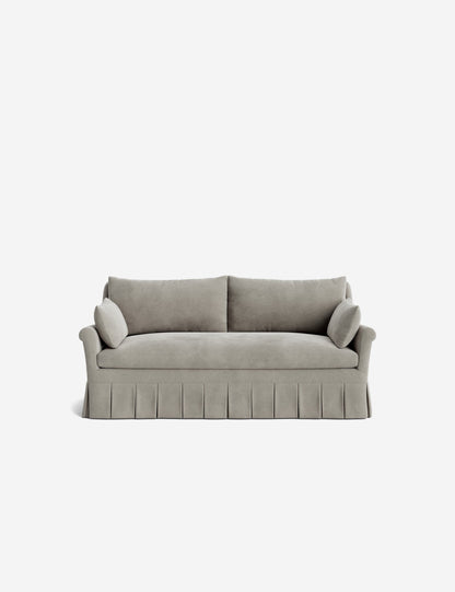 Portola Rolled Arm Luxe Depth Pleated Sofa