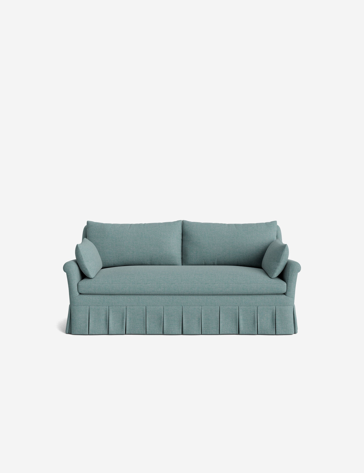Portola Rolled Arm Luxe Depth Pleated Sofa