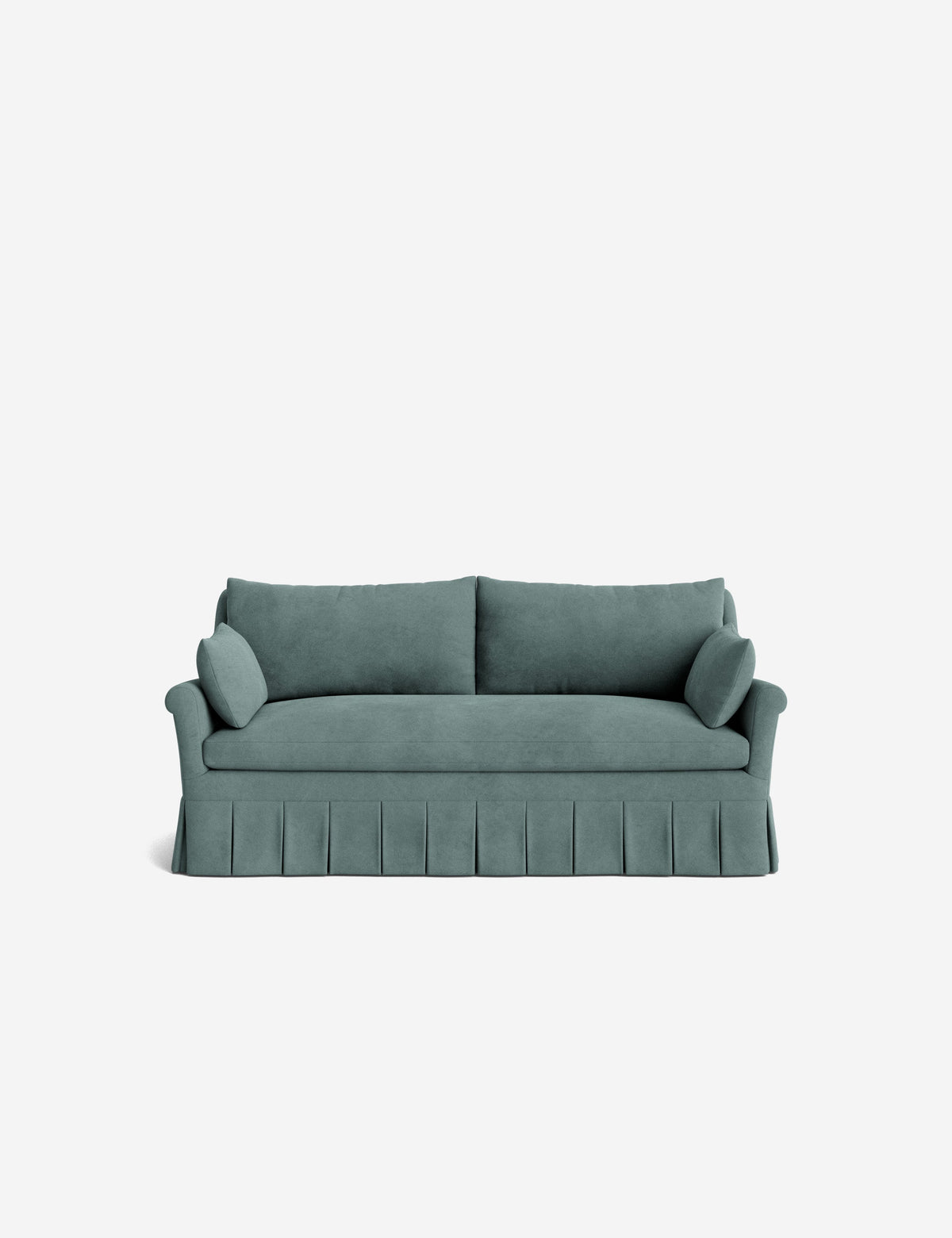 Portola Rolled Arm Luxe Depth Pleated Sofa