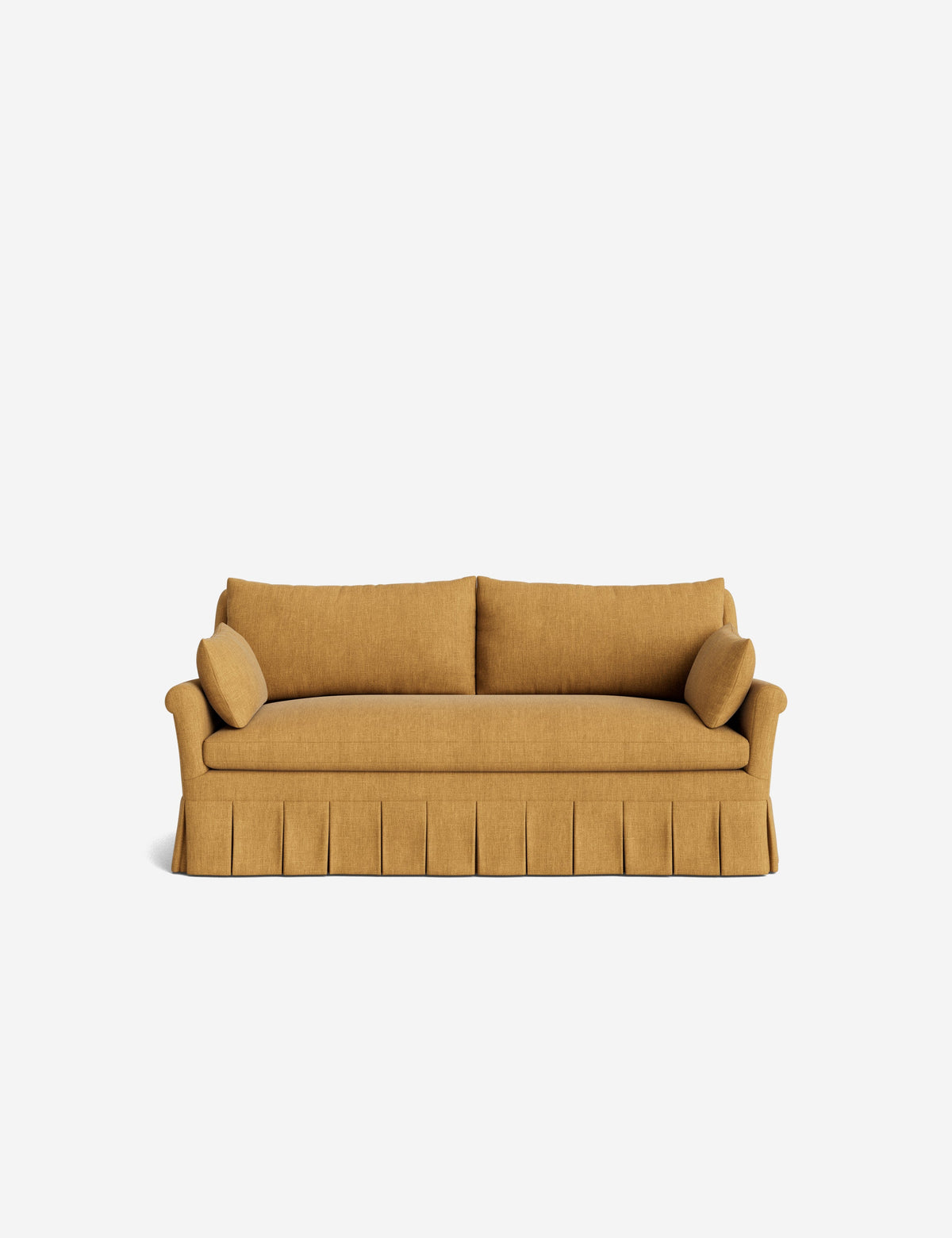 Portola Rolled Arm Luxe Depth Pleated Sofa