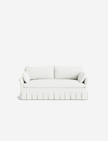 Portola Rolled Arm Luxe Depth Pleated Sofa