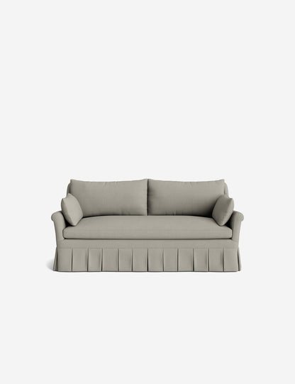 Portola Rolled Arm Luxe Depth Pleated Sofa