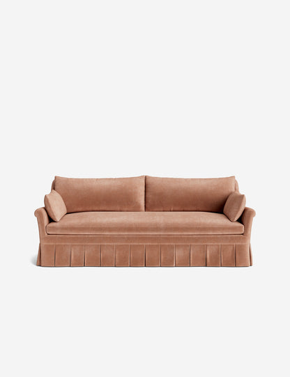 Portola Rolled Arm Luxe Depth Pleated Sofa