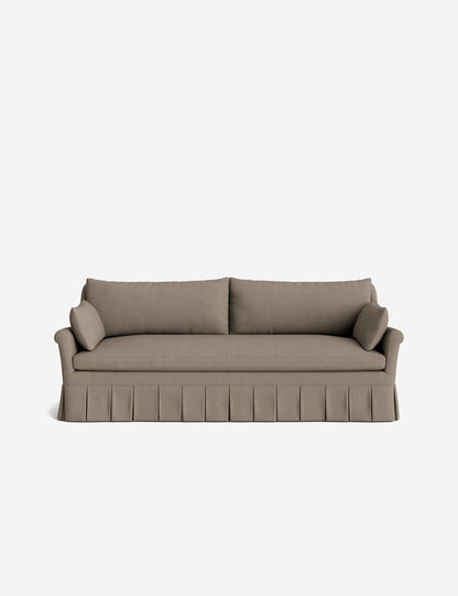 Portola Rolled Arm Luxe Depth Pleated Sofa
