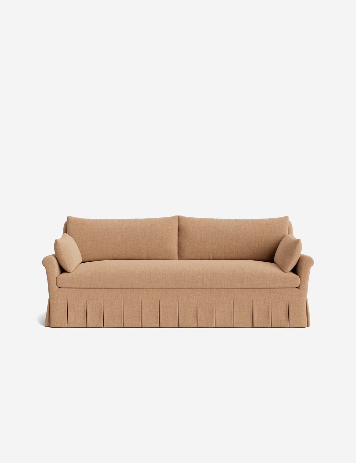Portola Rolled Arm Luxe Depth Pleated Sofa