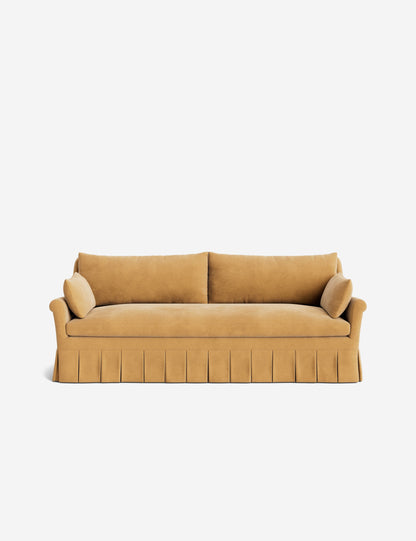 Portola Rolled Arm Luxe Depth Pleated Sofa
