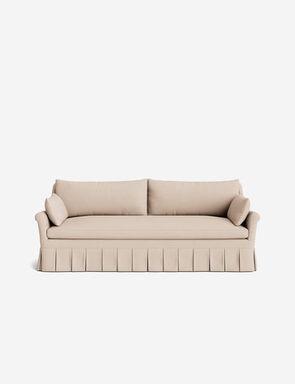 Portola Rolled Arm Luxe Depth Pleated Sofa