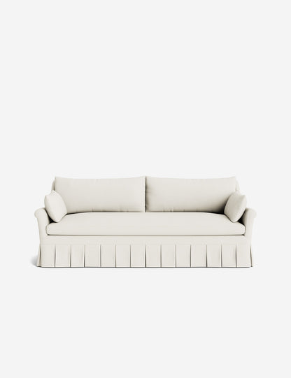 Portola Rolled Arm Luxe Depth Pleated Sofa