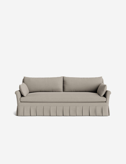 Portola Rolled Arm Luxe Depth Pleated Sofa