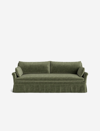 Portola Rolled Arm Luxe Depth Pleated Sofa