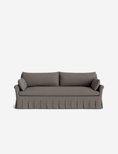 Portola Rolled Arm Luxe Depth Pleated Sofa