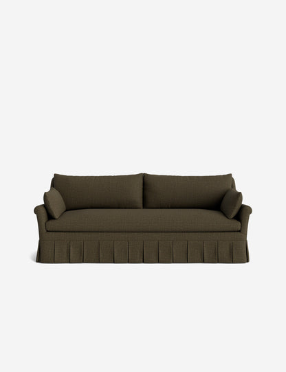 Portola Rolled Arm Luxe Depth Pleated Sofa