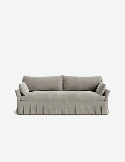 Portola Rolled Arm Luxe Depth Pleated Sofa