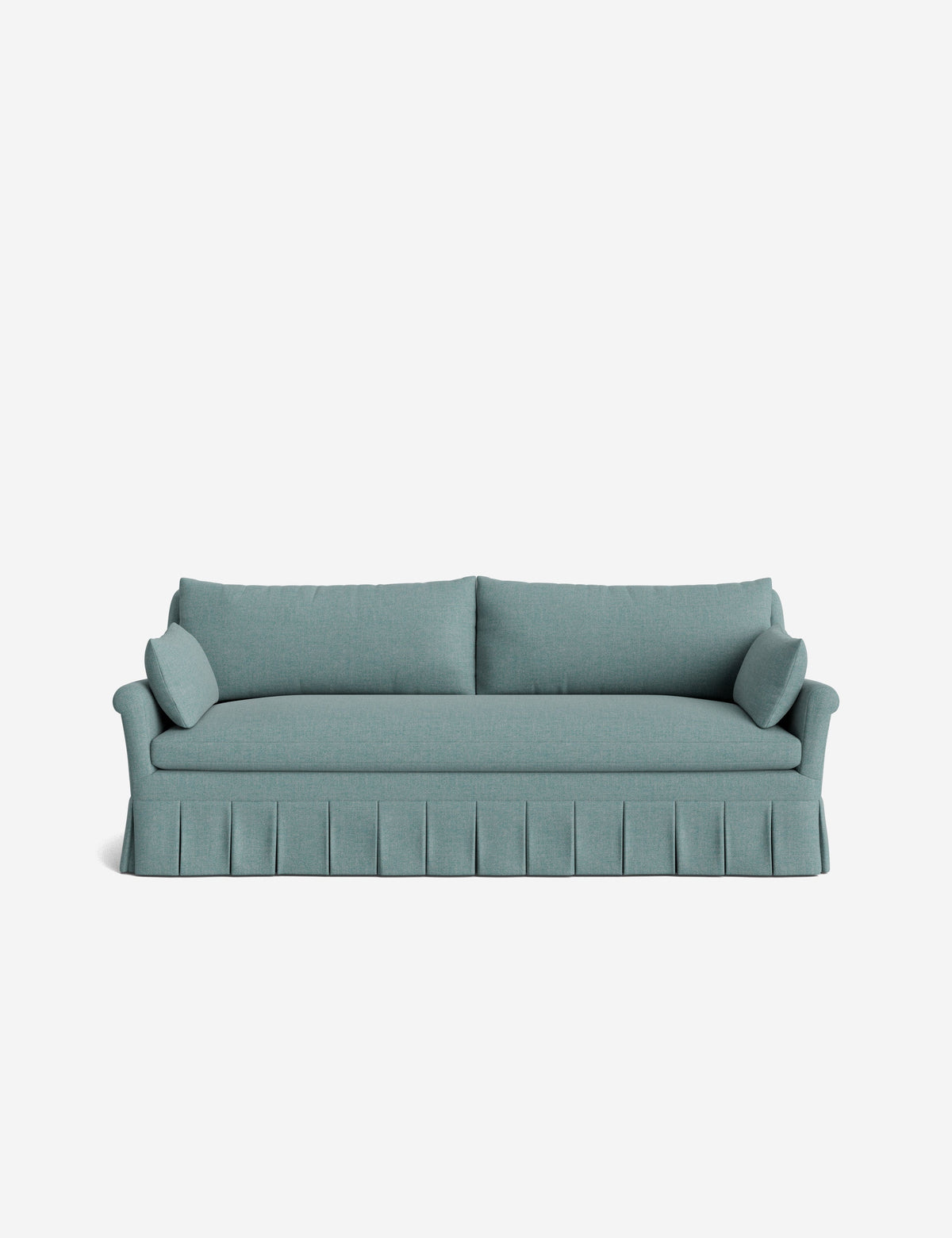 Portola Rolled Arm Luxe Depth Pleated Sofa