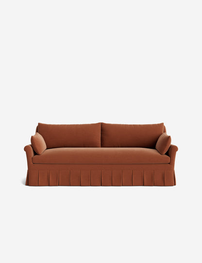 Portola Rolled Arm Luxe Depth Pleated Sofa