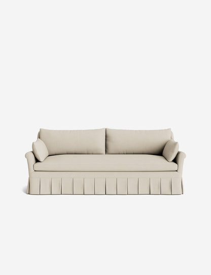 Portola Rolled Arm Luxe Depth Pleated Sofa
