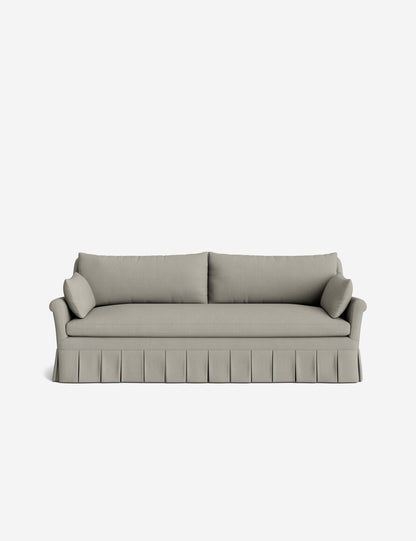 Portola Rolled Arm Luxe Depth Pleated Sofa