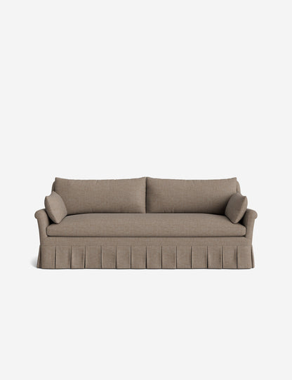 Portola Rolled Arm Luxe Depth Pleated Sofa