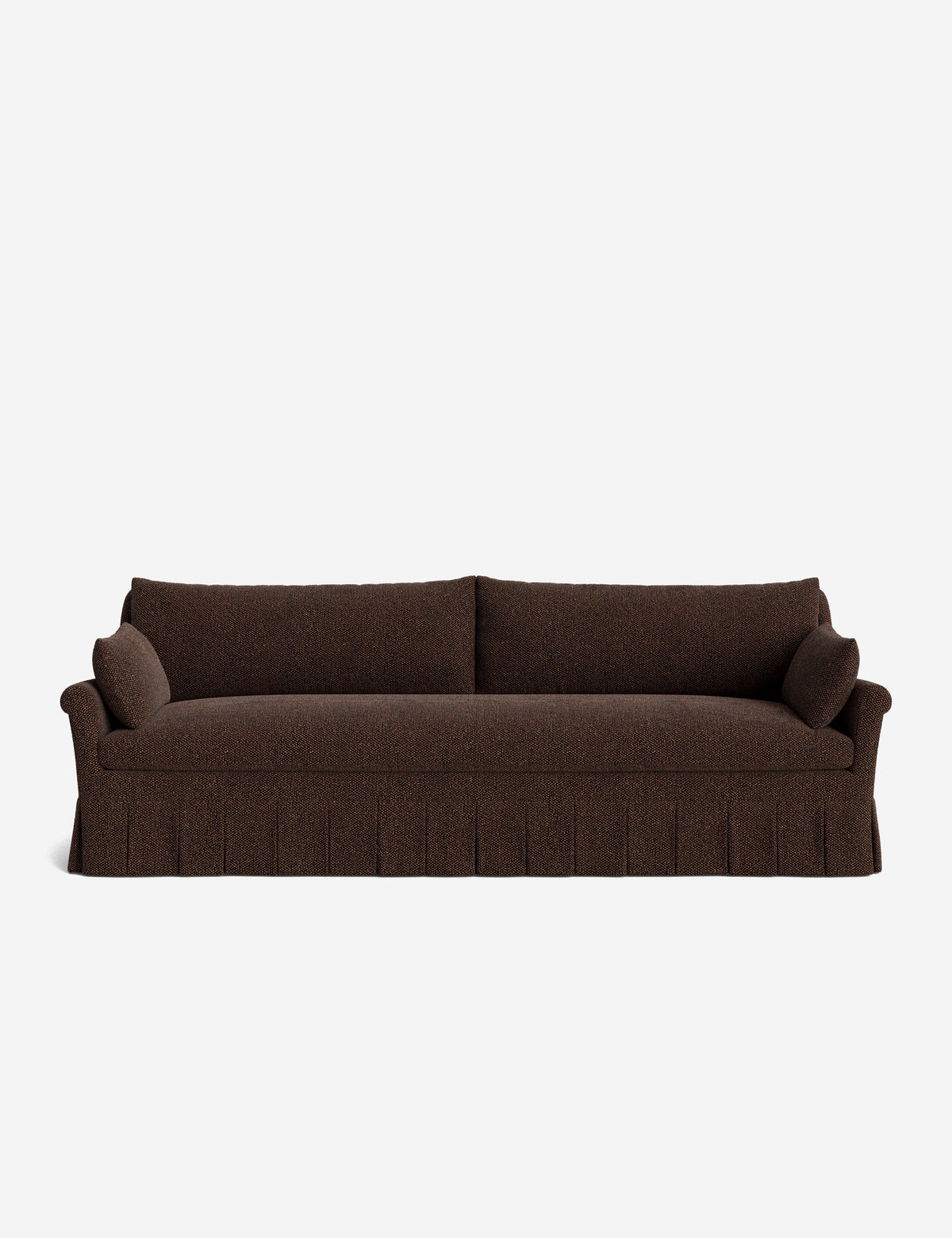 Portola Rolled Arm Luxe Depth Pleated Sofa