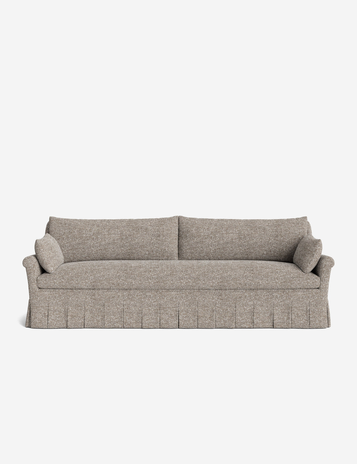 Portola Rolled Arm Luxe Depth Pleated Sofa