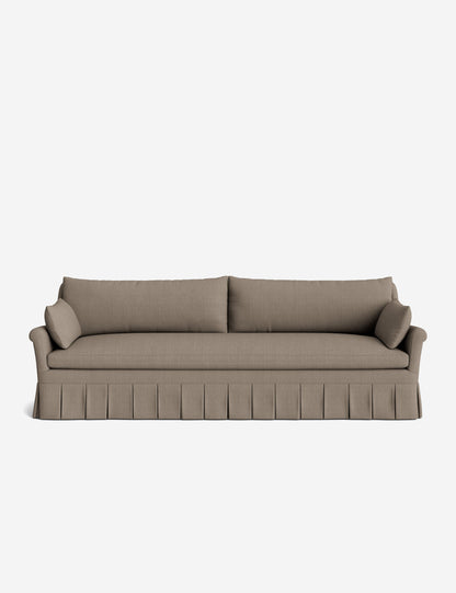 Portola Rolled Arm Luxe Depth Pleated Sofa