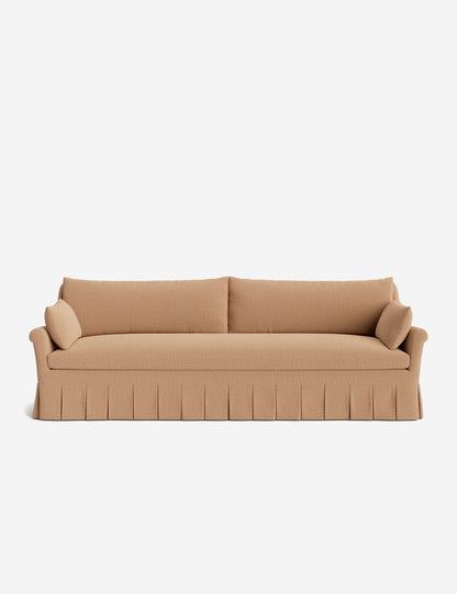 Portola Rolled Arm Luxe Depth Pleated Sofa