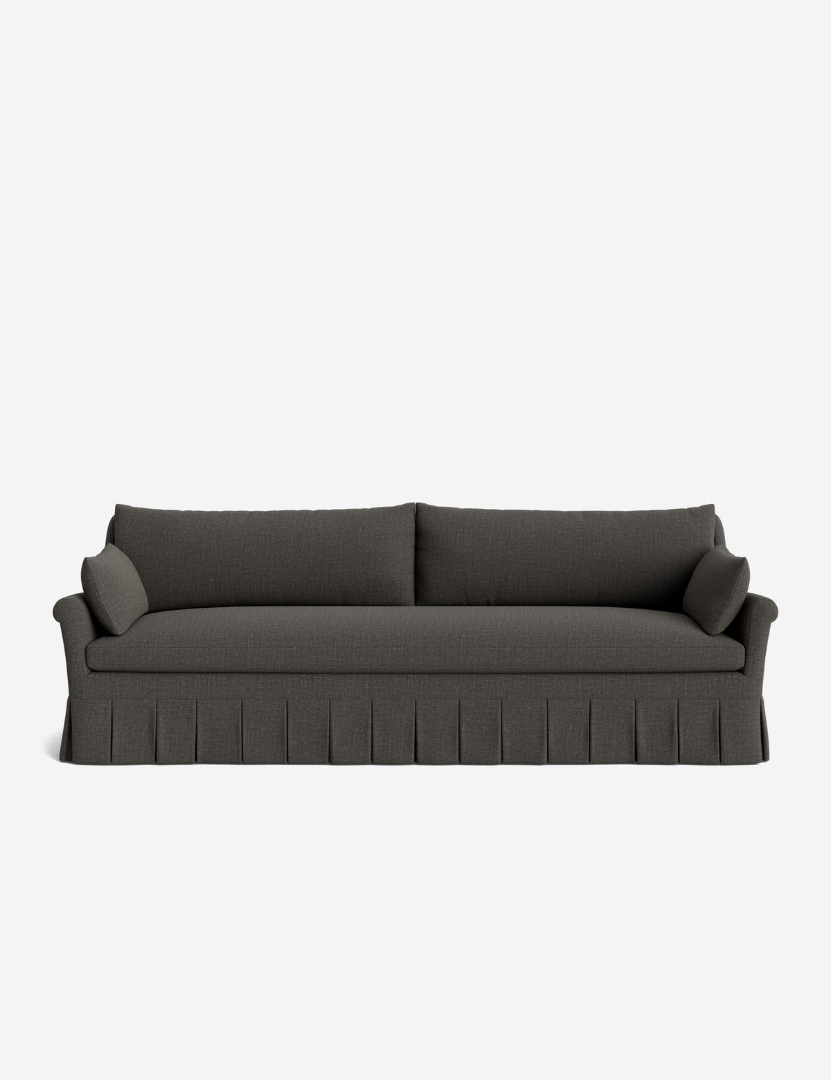 Portola Rolled Arm Luxe Depth Pleated Sofa