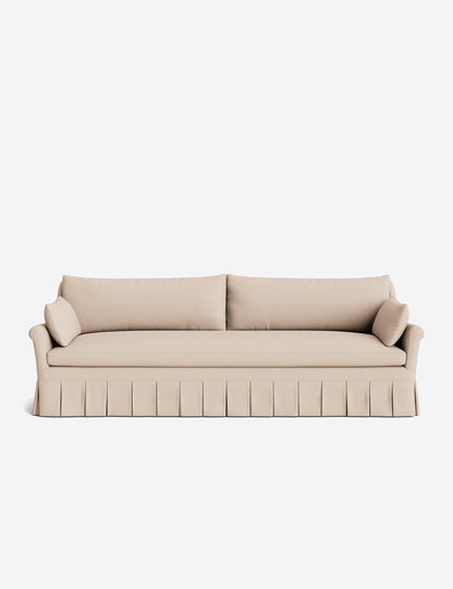 Portola Rolled Arm Luxe Depth Pleated Sofa