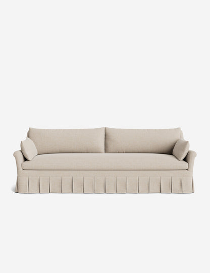 Portola Rolled Arm Luxe Depth Pleated Sofa