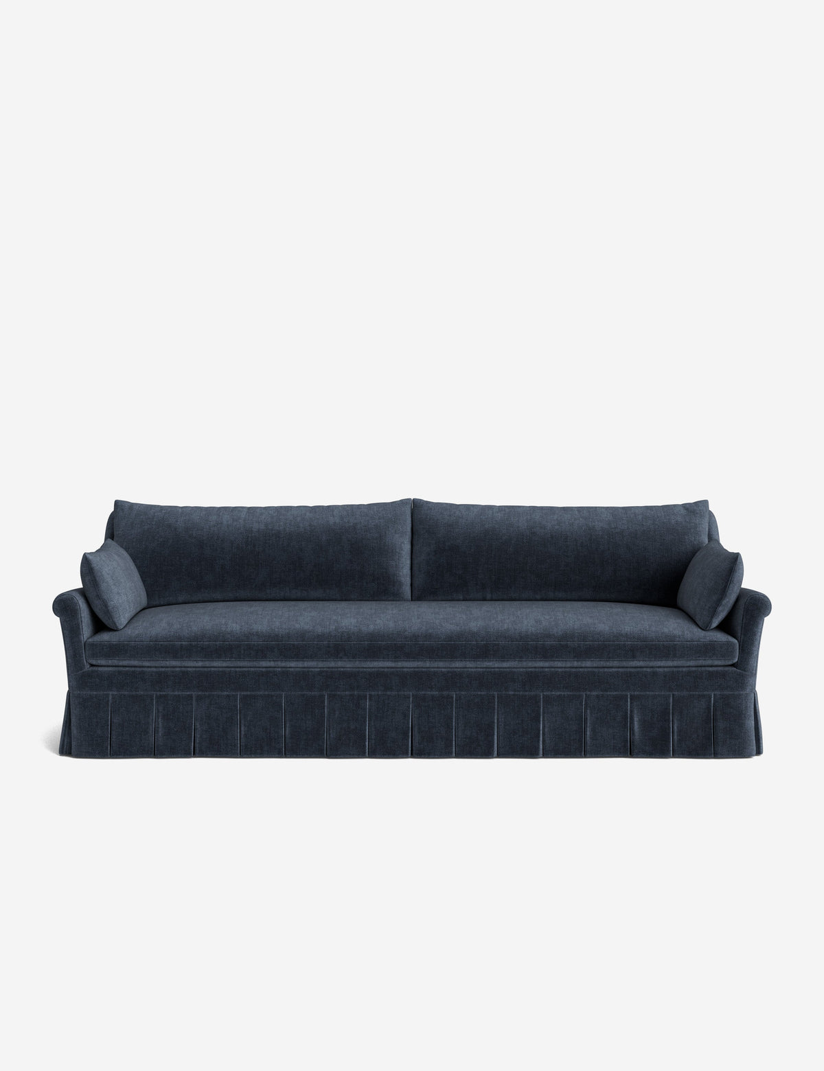 Portola Rolled Arm Luxe Depth Pleated Sofa