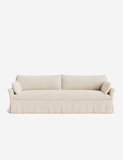 Portola Rolled Arm Luxe Depth Pleated Sofa