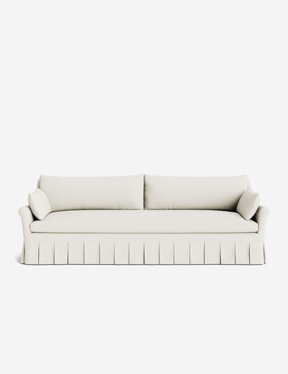 Portola Rolled Arm Luxe Depth Pleated Sofa
