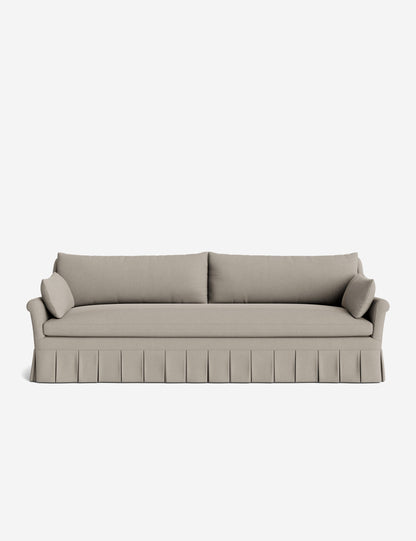 Portola Rolled Arm Luxe Depth Pleated Sofa