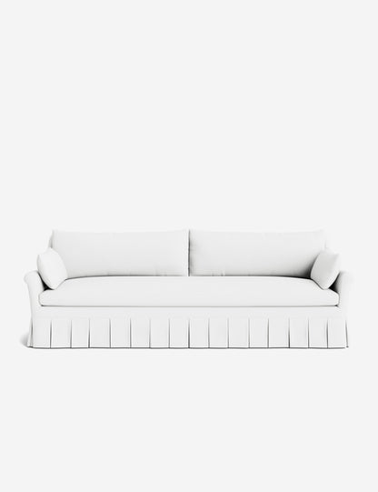 Portola Rolled Arm Luxe Depth Pleated Sofa