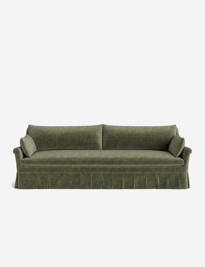 Portola Rolled Arm Luxe Depth Pleated Sofa
