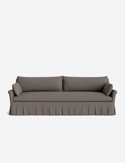 Portola Rolled Arm Luxe Depth Pleated Sofa