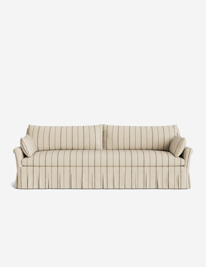 Portola Rolled Arm Luxe Depth Pleated Sofa