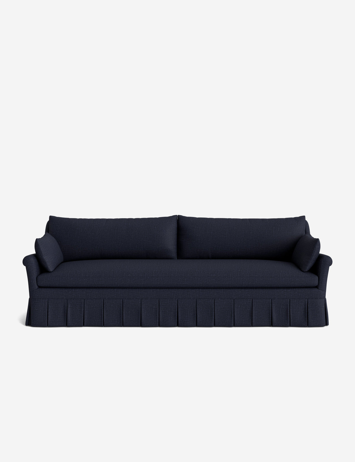 Portola Rolled Arm Luxe Depth Pleated Sofa