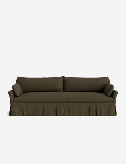 Portola Rolled Arm Luxe Depth Pleated Sofa