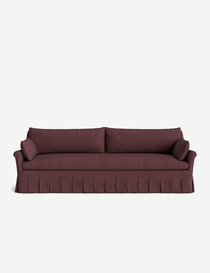 Portola Rolled Arm Luxe Depth Pleated Sofa