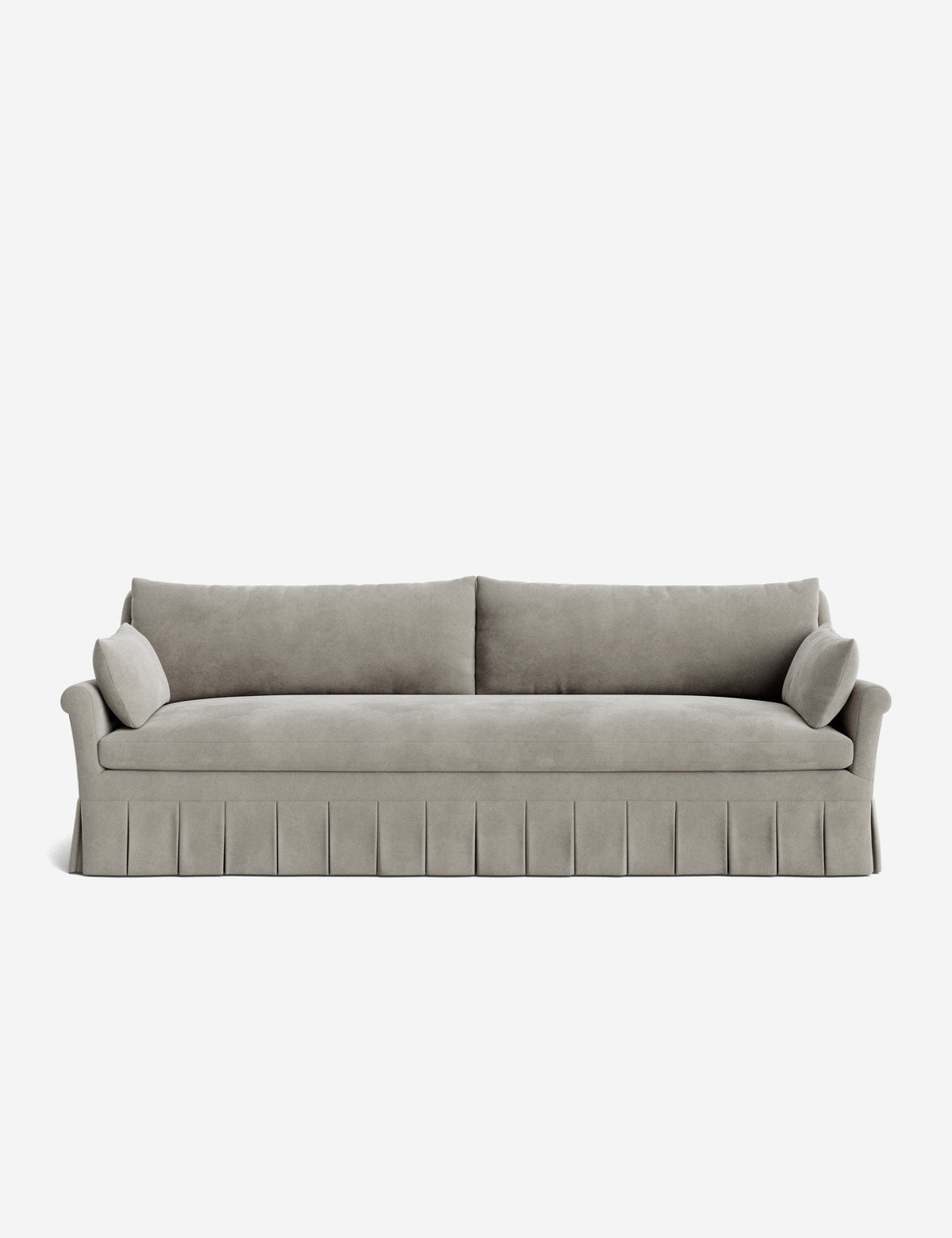 Portola Rolled Arm Luxe Depth Pleated Sofa