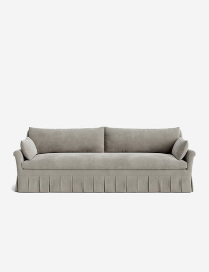 Portola Rolled Arm Luxe Depth Pleated Sofa