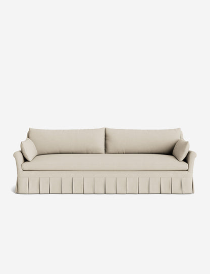 Portola Rolled Arm Luxe Depth Pleated Sofa